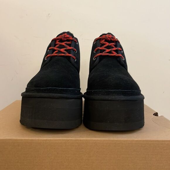 UGG Neumel Heritage Platform Boots Black Women Size 9 - Picture 5 of 13